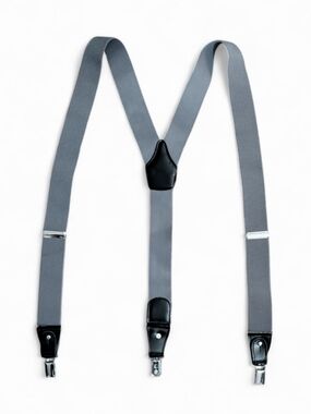Rowe & Taylor Leather Trim Y-Back Suspenders